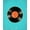 Black Orange Cyan, Pattern 6, variant on ODIKA 8'x10' Washable Area Rug Music Vinyl Note Record Album Disc Motif Border Round Cd Themed for Living Room, Under Sectional, Family , Durable, Non-Slip