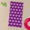 thumbnail image 3 of CafePress - Purple And White Modern Decorative Lin - Large Beach Towel, Soft 30"x60" Towel with Unique Design, 3 of 3