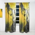thumbnail image 2 of DESIGN ART Designart 'Acrylic Marble with Yellow and Black' Modern Curtain Single Panel 52 in. wide x 95 in. high - 1 Panel 95 Inches, 2 of 5