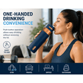 thumbnail image 3 of Contigo AUTOSEAL® 24 oz Leakproof Water Bottle 2-Pack – Abyss Blue with Bronze & Black with Gunmetal – BPA-Free, Spill-Proof, Carry Strap, Reusable Water Bottles, 3 of 8