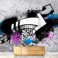 thumbnail image 3 of wall26 - Colorful Graffiti - Large Wall Mural, Removable Peel and Stick Wallpaper, Home Decor - 100x144 inches 100"x144" Urban Graffiti - 01, 3 of 6