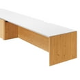 thumbnail image 3 of Kinetic 49" Wall-Mount Office Desk With Cabinet and Shelf in White Natural, 3 of 8