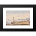 thumbnail image 2 of George Lothian Hall 14x11 Black Modern Framed Museum Art Print Titled - Europa Lighthouse, Ceuta, Spain (1843), 2 of 5