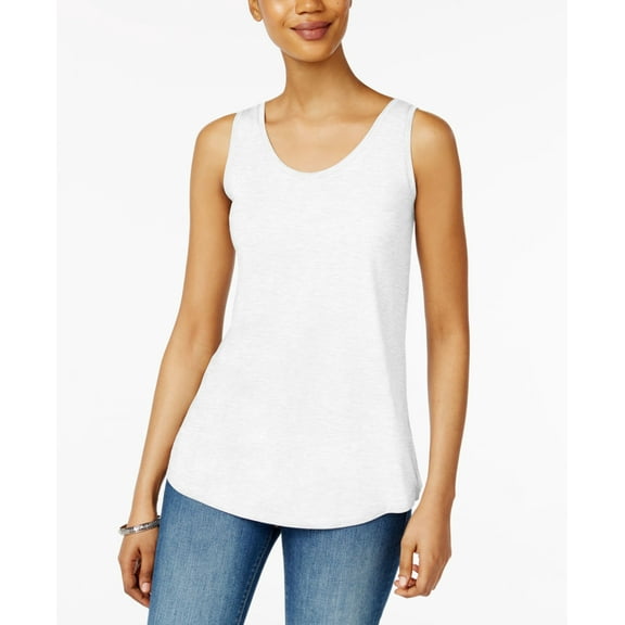 Style & Co Tank Top Bright White XS