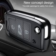 thumbnail image 3 of pitrice Colorful Soft TPU Car Key Case Cover Shell Key Cases Protector Vehicle Replacement Parts Accessories Replacement For Volkswagen White, 3 of 9