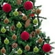 thumbnail image 5 of 44 piezas de bolas de terciopelo navideño • Set de adornos de árbol de Navidad de plástico flocado – Adornos decorativos colgantes rojos y verdes 8cm 4cm • Decoración festiva duradera para árbol de, 5 of 7