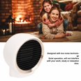 thumbnail image 4 of Ventilador De Calefacción Eléctrica, 95V-240V 1000W PP Portátil Y Calentador Eléctrico De Hardware Para Oficinas, Baños Y Dormitorios Blanco, 4 of 7
