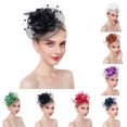 thumbnail image 2 of Coofit Fascinator Hat Dual-use Mesh Flower Creative Tea Party Hat Fascinator Hair Clip, 2 of 8