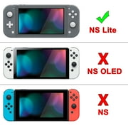 PlayVital ZealProtect Glossy Protective Case for Nintendo Switch Lite, Hard Shell Ergonomic Grip Cover for Switch Lite w/Screen Protector & Thumb Grip Caps & Button Caps - Chameleon Purple Blue