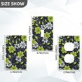 thumbnail image 7 of Yayeee Blank Wall Plate Cover 1-Gang 4.5"x2.7" Home Unused Decorative Outlet, White Flower Pattern, 7 of 7