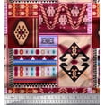 thumbnail image 1 of Soimoi Cotton Cambric Fabric Southwestern Patchwork Print Fabric by the Yard 56 Inch Wide, 1 of 1