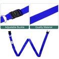 thumbnail image 3 of Uxcell 2 Pcs Correas de Equipaje para Maletas de 20-30 Pulgadas, Correa de Conector de Equipaje Ajustable con Hebilla de Contraseña y Etiqueta para Maleta de Viaje Verde Oscuro/Azul, 3 of 7