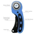 thumbnail image 3 of Coofit Rotary Cutter 45MM Ergonomic Handle Roller Cutter Cloth Cutting Tool for Sewing, 3 of 10