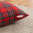 thumbnail image 5 of Plaid Decorative Pillow Covers - Set of 2, Red/Green Classic Pattern, Farmhouse Style - for Holiday Home Decor, 5 of 8