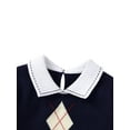 thumbnail image 4 of Seyurigaoka Newborn Romper Baby Boys Gentleman Geometric Pattern Jumpsuit, 4 of 9