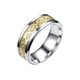 thumbnail image 1 of Anillo para Hombre Sonducket Chapado en Acero Inoxidable Decorativo Oro Talla 8, 1 of 6