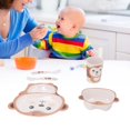 thumbnail image 1 of Juego de Platos para Niños Juego de Vajilla para Niños Platos para Niños Juego de Vajilla con Plato de Comida de Mono de Estilo de Dibujos Animados ANGGREK Otros, 1 of 8