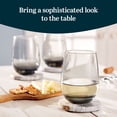 thumbnail image 2 of Libbey Classic Smoke All-Purpose Stemless Wine Glasses, 15.25-ounce, Set of 6, 2 of 6