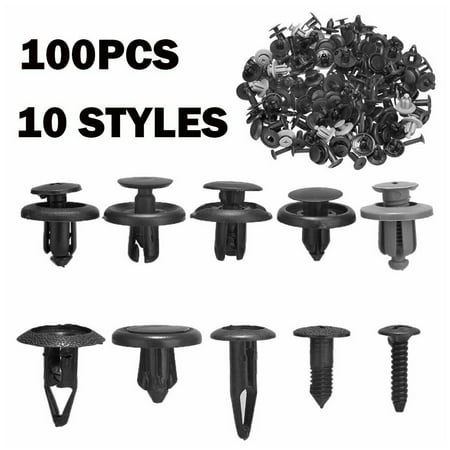 

100 Pcs/set Car Bumper Fender Rivets Set Automotive Bumper Push Pins Fasteners Assorted Kit