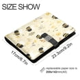 thumbnail image 3 of Leather Notebook with Pen Holder Writing Notepad Includes 100 Pages Lined Journal Cute Bees and Honeycomb Pattern, 3 of 6