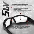 thumbnail image 2 of Gafas de sol para moto Global Vision Sly, acolchadas con espuma, color negro, 2 of 9