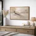 thumbnail image 2 of Framed Canvas Print Neutral Abstract Wall Art Minimalist Modern Decorative for Living Room Bedroom - 24"x36" NATURAL, 2 of 8