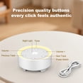 thumbnail image 3 of Kipcush Sound Machine with 21 Soothing Sounds, 3-Level Night Light, 8-Hour Timer, White Noise Machine for Sleep at Home, White, 3 of 8