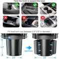 thumbnail image 2 of GHSDFBB Car Cup Holder Phone Mount: Universal Auto Cell Phone Stand with Drink Expand Cup Holder for SUV | Automobile |Compatible with iPhone & Samsung and Other Android Smartphone-Black, 2 of 6