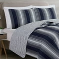 thumbnail image 2 of Great Bay Home Everette Ombre Striped 3-Piece Reversible Quilt Set, 2 of 4