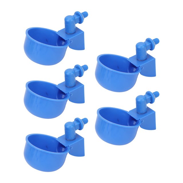 Vasos de agua para pollo con llenado automático, 5 uds., bebedero automático para pollos, bebedero para pollos, kit de bebedero para aves de corral, funcionalidad de alta precisión