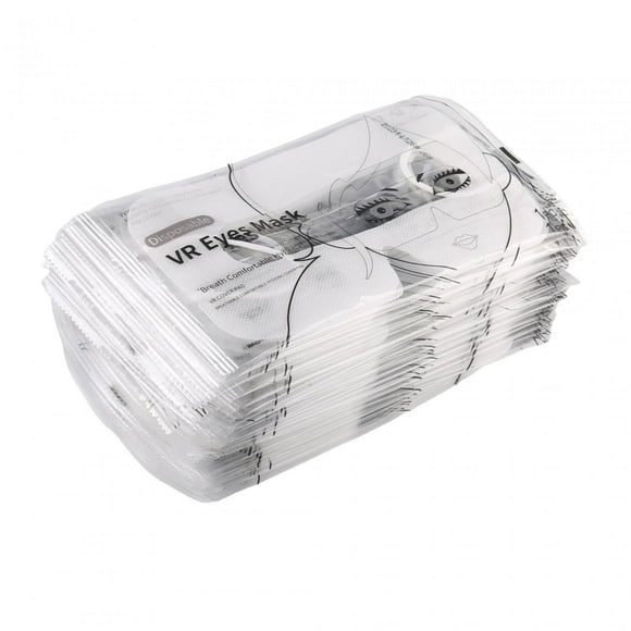 50 Pieces Disposable Eye s Prevent Sweat and Dirt Immersive Experience White