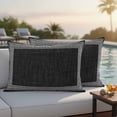 thumbnail image 6 of Outdoor Waterproof Pillow Covers Greece Key Design Black White Decorative Throw Pillow Protectors,Pillowcase Cushion Cases for Patio Sofa Garden Couch,20x12in,Pack of 2, 6 of 14