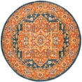 thumbnail image 2 of SAFAVIEH Evoke Westley Bordered Area Rug, Blue/Orange, 3' x 3' Round, 2 of 9