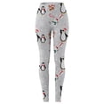 thumbnail image 4 of Tummy Control leggings for women Fashion Comfortable Slim Fit Santa Animal Gift Snowflake Print Casual Pants Leggings Women's Fashion Clothing Workout Soft Yoga Pants for Running, 4 of 4