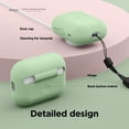 thumbnail image 5 of elago Silicone Case for Apple AirPods Pro 2nd Generation Case Cover (2022), Protective Case, Front LED Visible, Supports Wireless Charging [Pastel Green], 5 of 5