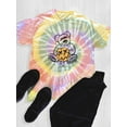 thumbnail image 3 of Teddy Bear Hand Drawn Smile Tie Dye Spiral Men -Image by Shutterstock, Male XX-Large, 3 of 4
