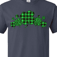 thumbnail image 4 of Inktastic St. Patrick's Day Clovers in Plaid T-Shirt, 4 of 5