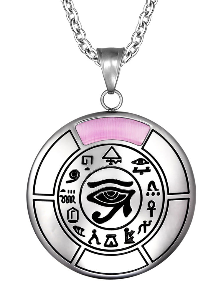BestAmulets - All Seeing and Feeling Eye of Horus Egyptian Amulet Pink ...
