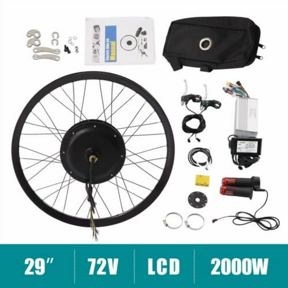 72V 2000W Electric Bicycle E-Bike 29" Rear Wheel Motor Conversion Kit 560rpm
