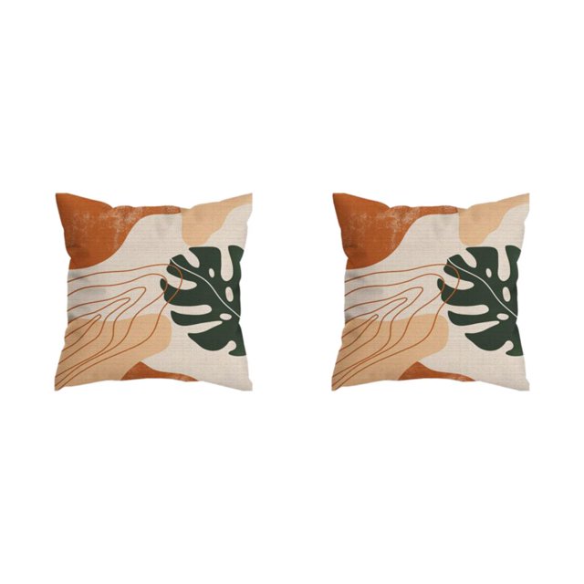 Transemion Throw Pillows Cover Soft And Durable For Home Decoration Easy To Clean Polyester Cushion Cover Pillow Cover Fit W0134-6 2Set