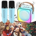 thumbnail image 1 of BotaniNest Glistenwing Mini Karaoke Glistenwing Mini Karaoke Machine With Voice Changer Mini Karaoke Machine Voice Changer Mini Karaoke Machine With 2 Wireless Microphones And Voice Change, 1 of 7