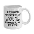 thumbnail image 2 of Inspire Minister Gifts, Retired Minister. No Job. No Clock., Unique Birthday 11oz Mug Gifts For Coworkers From Team Leader, Clergy gifts, Religious gifts, Bible study gifts, Pastoral care gifts,, 2 of 2