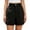 Black, variant on Women's Plus Size Solid Color Bermuda Shorts High Waist Straight Fit Casual Dressy Work Shorts with Pockets Navy
