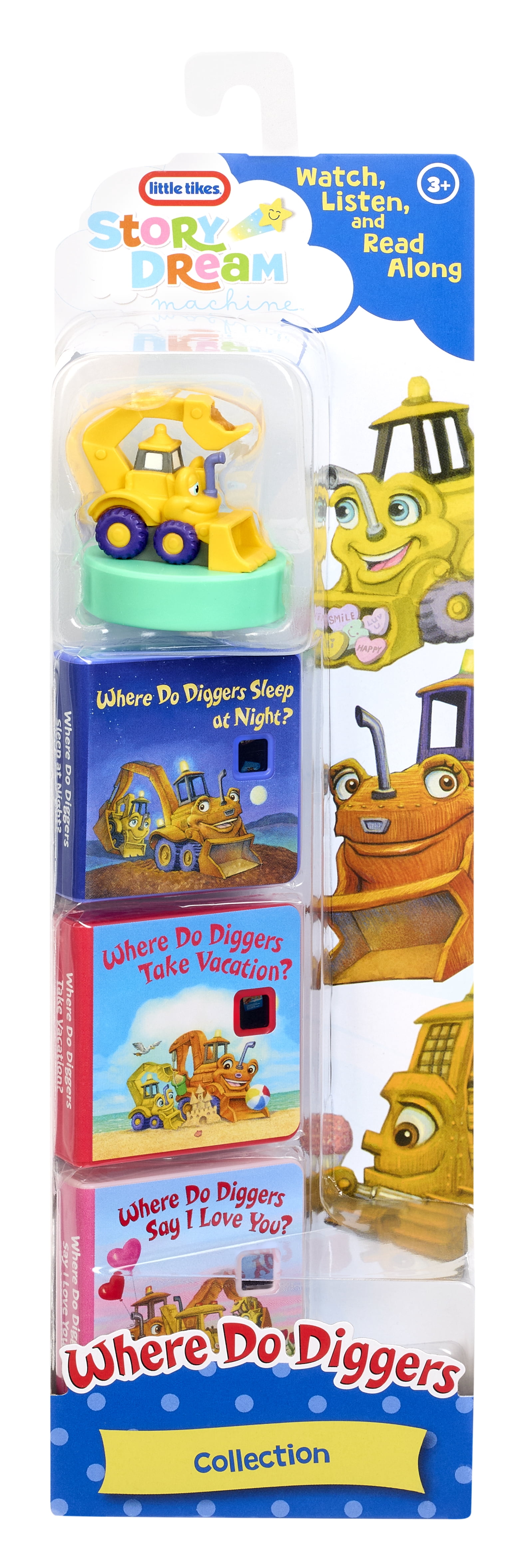 Little Tikes Story Dream Machine Random House Where Do Diggers Collection, 3 Stories, Ages 3+