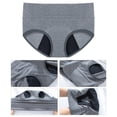 thumbnail image 5 of Valcatch Womens Period Underwear for Women Cotton Four-layer Leak Proof Menstrual Panties Mid Waist Hipster Briefs With Dark Lining 3-Pack, 5 of 6