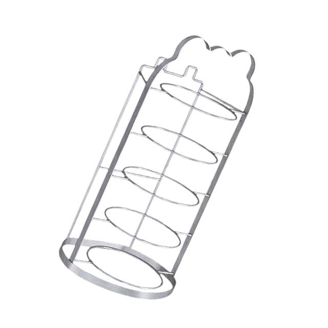 Estante para preparación de alimentos, soporte para platos, organizador que ahorra espacio, estante de cocina, escurreplatos Plata de 5 capas