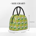 thumbnail image 2 of Daiia Cartoon Frog Pattern Lunch Bag , Insulated Lunch Box, Small Leakproof Cooler Food Lunch Containers Reusable High Capacity Lunch Tote Bags-One Size, 2 of 6