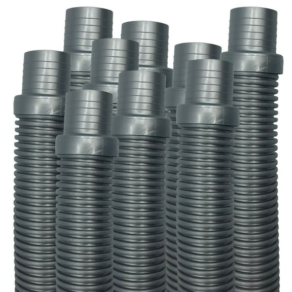 Puri Tech Hose, Silver, Hayward Navigator, Pool Vac Ultra, AquaBug, 4ft - 9 Pack