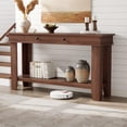 thumbnail image 1 of Yiwa 54-Inch Wooden Sofa Table Behind Couch, Rectangular Entryway Console with Drawers & Open Storage Shelf for Farmhouse Hallway/Foyer, 1 of 8