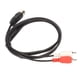 thumbnail image 5 of Cable DIN De 5 Pines A 2 RCA, Cable Macho Din De 5 Pines De PVC De 4,9 Pies A Cable Macho De 2 RCA Para DVD Para Equipo Estéreo, 5 of 8